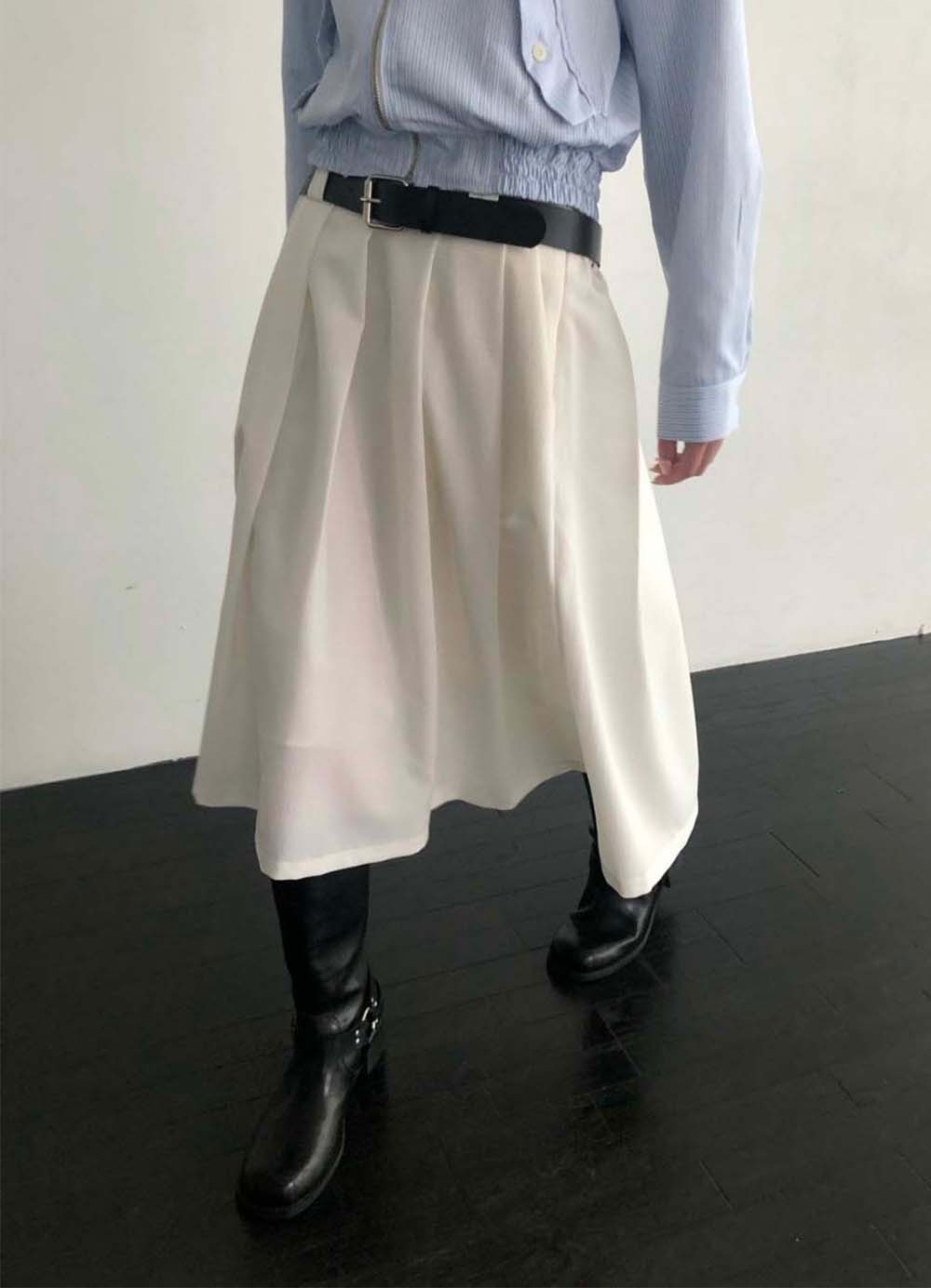 Belt &amp; Skirt Set (2colors)